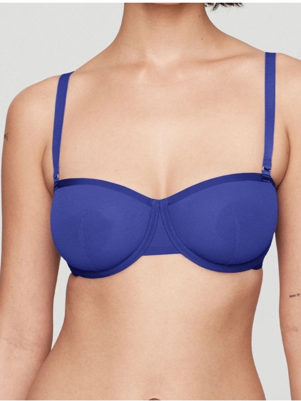NEW Cuup The Balconette Bra Ultramarine Size: 36E